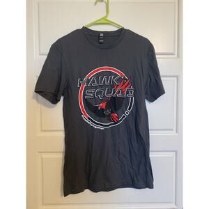 District Hawks T-Shirt Tee Small Gray Hawks Fly Together Concert Cotton Small S